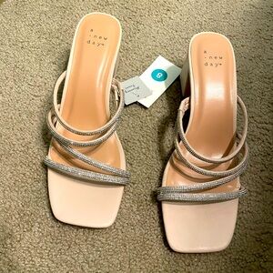 A New Day Women's beige Strappy Heels